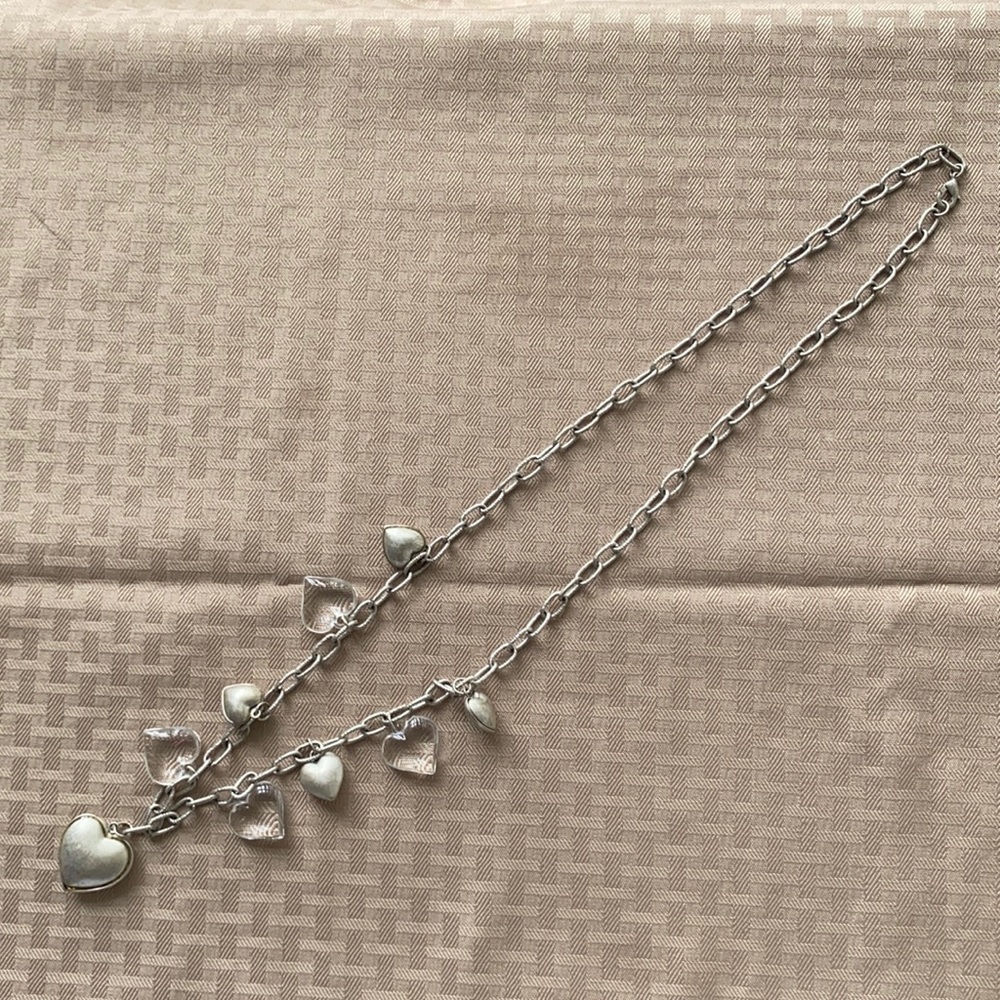 Heart charm chain necklace